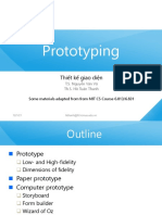 Prototyping: Thiết kế giao diện