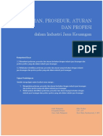 3.2 Pedoman, Prosedur, Aturan Kerja & Profesi Dalam Industri Jasa Keuangan