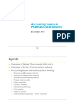 Accounting issues in pharma industry