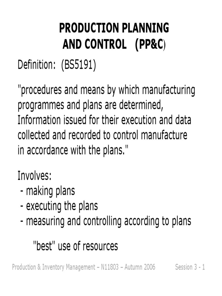 Optimizing Production Planning and Control Through Effective Scheduling, Resource Management