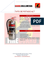 Fire Chile Limitada: Extintor Acetato de Potasio 6Lt