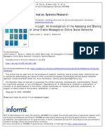 Seems Legit An Investigation of The Assessing and Sharing of Unverifiable Messages On Online Social Networks - ISR - 2022