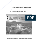 Plan de Desarrollo Municipal Santiago Nundiche 2008-2010