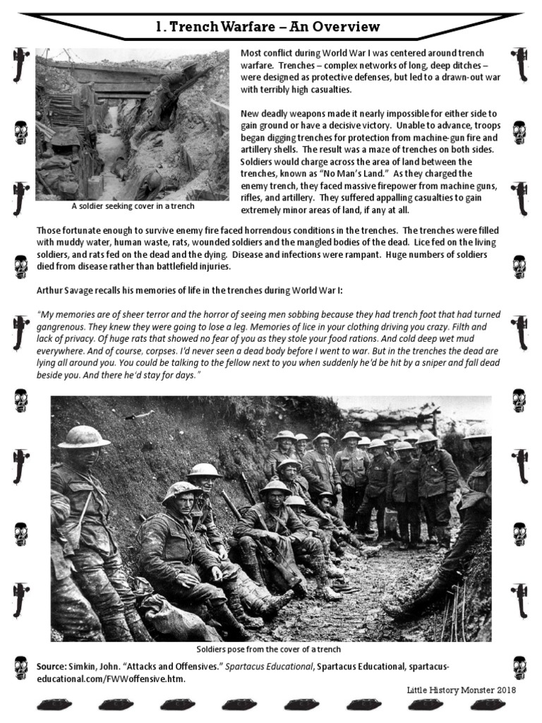 Wwi - Trench Warfare Stations Activity | PDF | Trench Warfare | Military