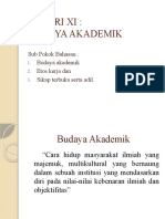 Budaya Akademik