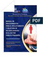 Manual de Procedimientos para El Reclutamiento y Seleccion de Recurso Humano en El Sector Publico Panameno