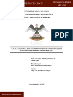 Los Alcances de La Aplicación Del Control de Convencionalidad - Sedano