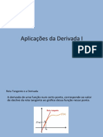 Taxa de Variação - Aplicações Da Derivada I