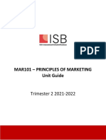 Mar101 - Principles of Marketing Unit Guide: Trimester 2 2021-2022