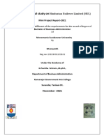 An Organizational Study On: Submitted in Partial Fulfillment of The Requirements For The Award of Degree of of