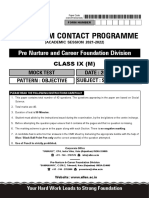 Classroom Contact Programme: Pre Nurture and Career Foundation Division
