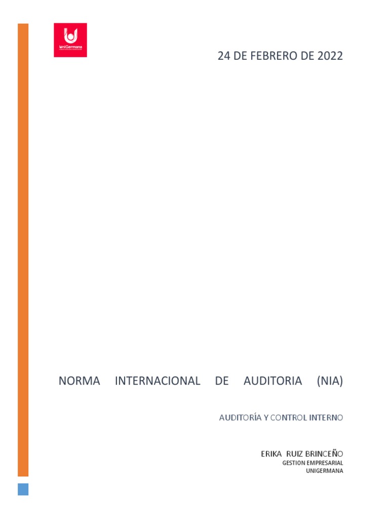 Normas Internacionales de Auditoría NIA | PDF | Auditoría | Contralor