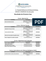 Resultado Edital Transferencias 01 2022