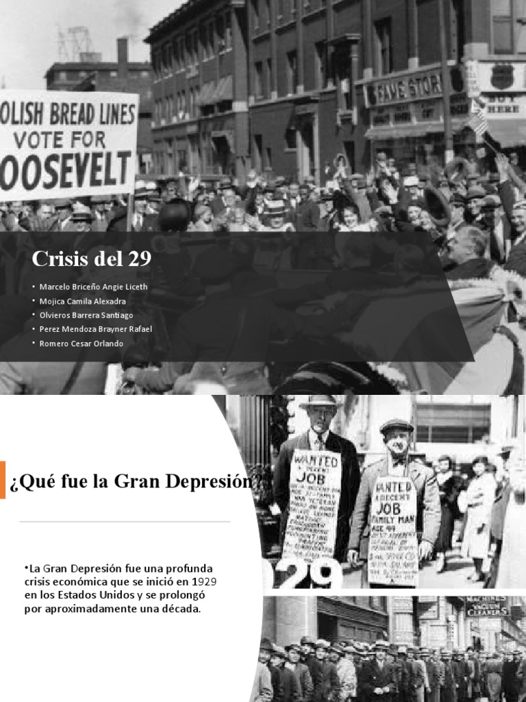 La Crisis de 1929 | PDF | Gran depresion | Accidente de Wall Street de 1929