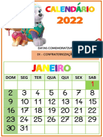 Calendário 2022 Patrulha Canina