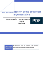 7 2A-ZZ03 La Generalización (Diapositivas) 2017-2