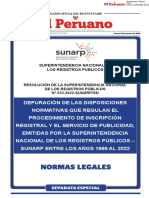 Normas Legales: Superintendencia Nacional de Los Registros Públicos