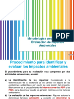 Metodologías para Evaluación de Impactos Ambientales