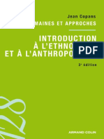 Introduction À Lethnologie Et À Lanthropologie by Copans, Jean