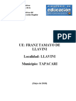 U.E. Franz Tamayo de Llavini - Cbba MODIFICADO