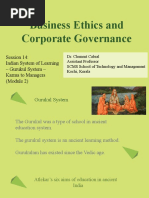 Module 2 Indian System of Learning - Gurukul System - Importance of Karma To Managers