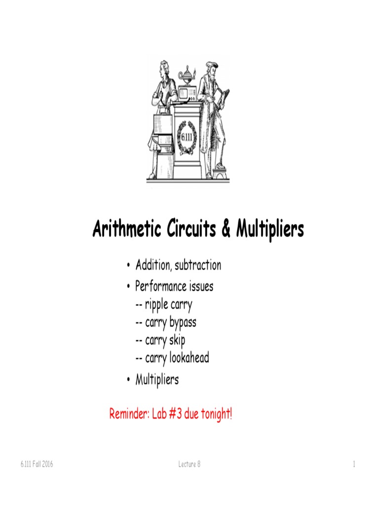 Lecture 19: Arithmetic Circuits – ICWT