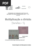 ensinar multiplicação e divisao