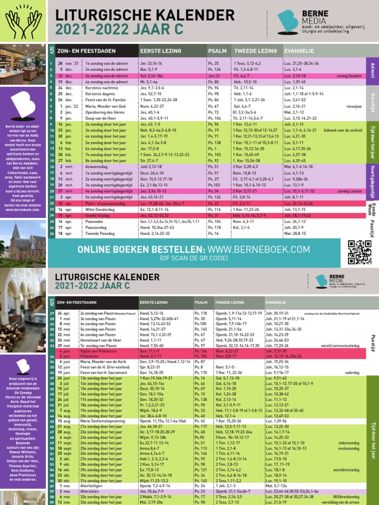 Calendario Litúrgico 2022 PDF | PDF