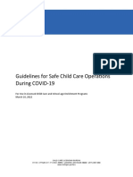 Guidelines For Safe Child Care Operations During COVID-19