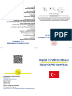 Digital COVID Certificate Dijital COVID Sertifikası: Surname(s) and Forename(s)