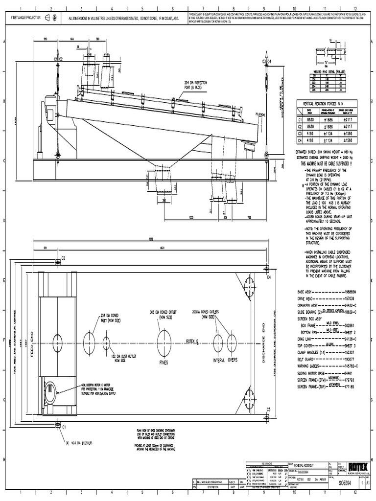 Rotex Drawing | PDF