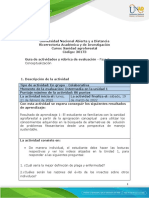 Guía de Actividades y Rúbrica de Evaluación - Unidad 1 - Fase 2 - Conceptualización