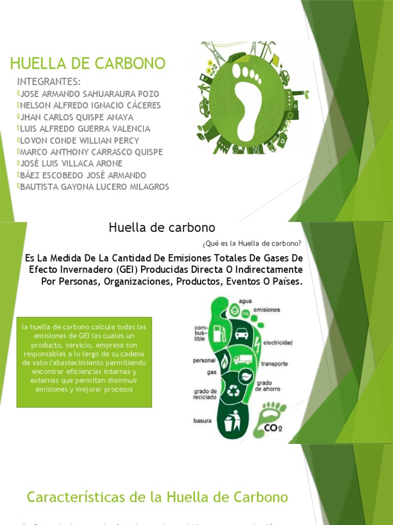 Definición y Cálculo de Huella de Carbono | PDF