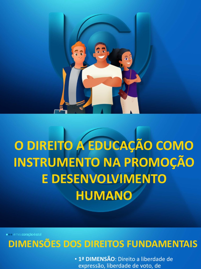 O Direito A Educação Como Instrumento Na Promoção e Desenvolvimento ...