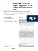 Perspectiva da desinstitucionalização como eixo da política de saúde mental