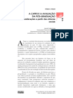 A avaliação da pós-graduação pela CAPES: desafios e avanços