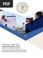 Physical Security Professional (PSP) : Join Us in Jeddah For One of The Kingdom'S Top Training Programs