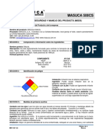 MSDS (Hoja de Seguridad)