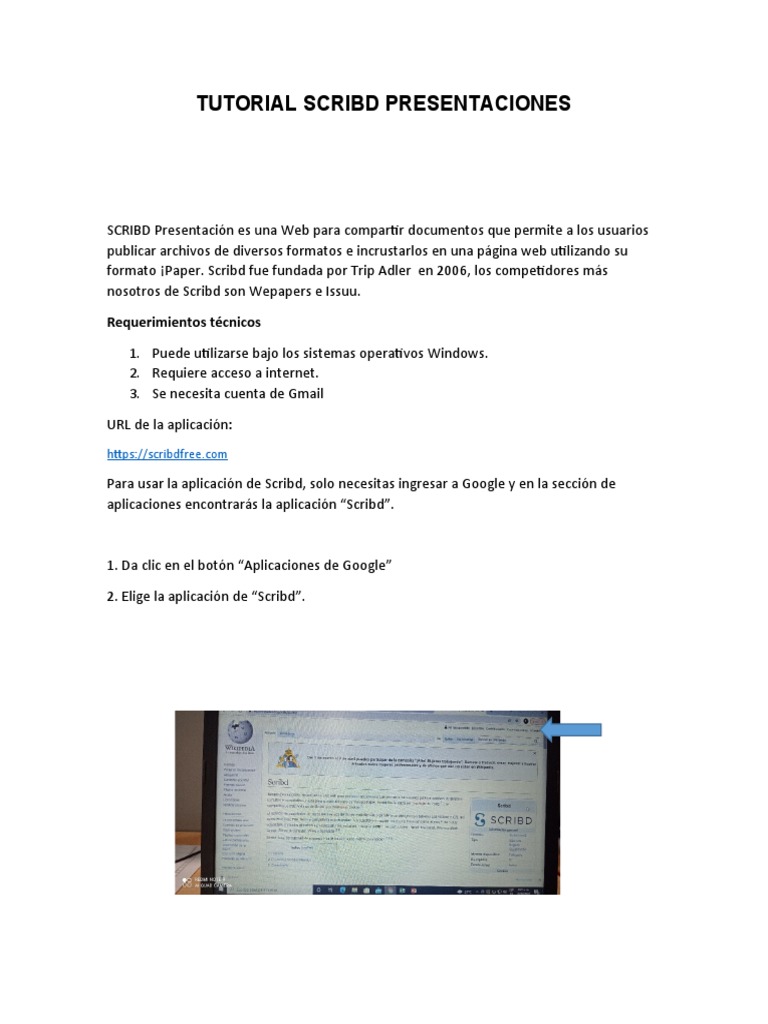 Tutorial Scribd Presentaciones Francisco | PDF | Crecimiento personal y ...