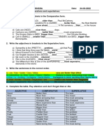 Comparatives and Superlatives