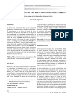 Acortamiento Cervical y Su Relación Con Parto Pretérmino