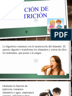 Función de Nutrición