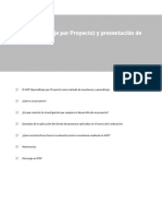 APP (Aprendizaje por Proyecto) y presentación de informes