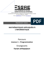 Maths Appliquées À L'informatique