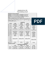 Calendario de Provas 2 Ao 5 Com Projeto Literaro