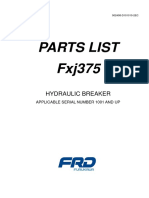 Parts List Fxj375: Hydraulic Breaker