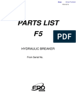 Parts List F5: Hydraulic Breaker