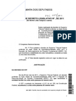 Decreto Legislativo de Sustação Da Decisão Do STF Sobre União Gay.