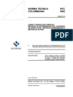 NTC 1662 de 2008 - Carne y Productos Cárnicos. Métodos para Determinar El Contenido de Grasa Total