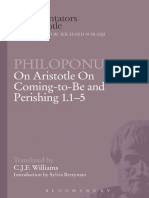 NOTES Philoponus. On Aristotle On Coming-to-Be and Perishing 1.1-5 (Williams 1999)